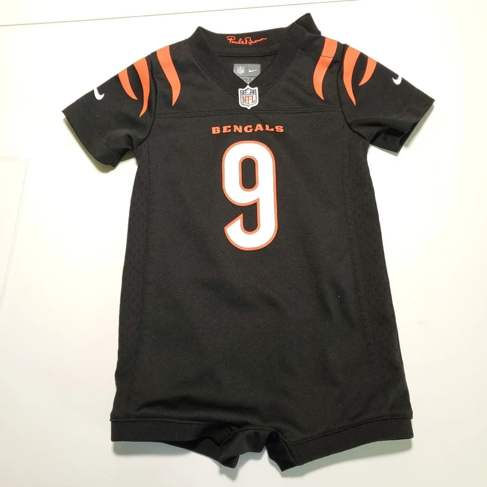 Nike On Field 18 Months Joe Burrow Concinnati Bengals Bodysuit Jumper Baby